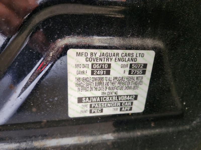 2011 Jaguar Xj მანქანა იყიდება აუქციონზე, vin: SAJWA1CBXBLV08442, აუქციონის ნომერი: 52559176