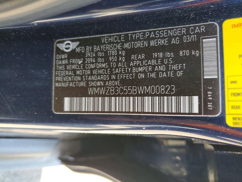 Продажа на аукционе авто 2011 Mini Cooper, vin: WMWZB3C55BWM00823, номер лота: 54142246