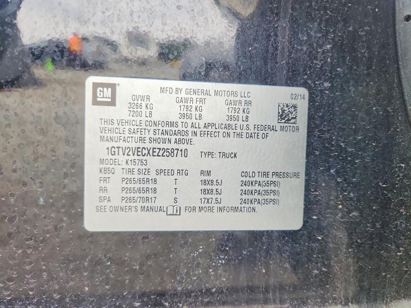 51999506 :رقم المزاد ، 1GTV2VECXEZ258710 vin ، 2014 Gmc Sierra مزاد بيع