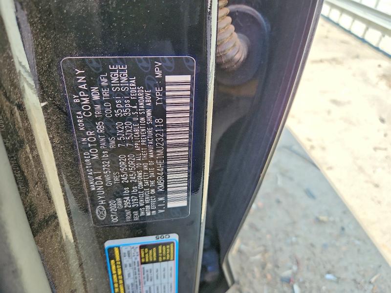 2021 Hyundai Palisade მანქანა იყიდება აუქციონზე, vin: KM8R44HE1MU232118, აუქციონის ნომერი: 52171816
