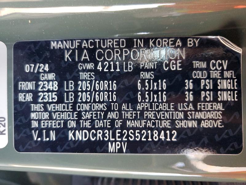 Продажа на аукционе авто 2025 Kia Niro, vin: KNDCR3LE2S5218412, номер лота: 52005056