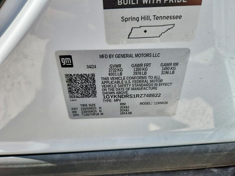 Продаж на аукціоні авто 2024 Cadillac Xt5, vin: 1GYKNDRS1RZ748622, номер лоту: 53183546
