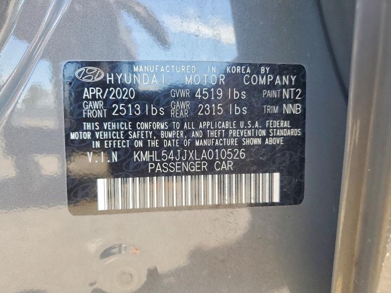 Продаж на аукціоні авто 2020 Hyundai Sonata Hybrid, vin: KMHL54JJXLA010526, номер лоту: 55049826