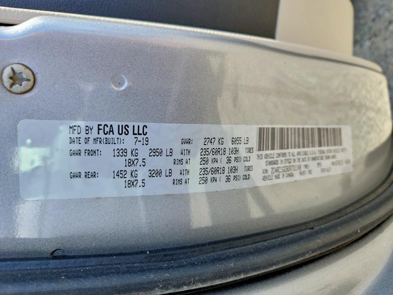 Aukcja sprzedaży 2019 Chrysler Pacifica, vin: 2C4RC1GG5KR731149, numer aukcji: 50330176
