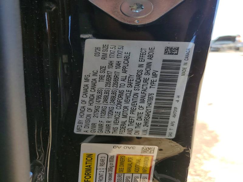 Продаж на аукціоні авто 2026 Honda Cr-v, vin: 2HKRS4H21TH476876, номер лоту: 53724986