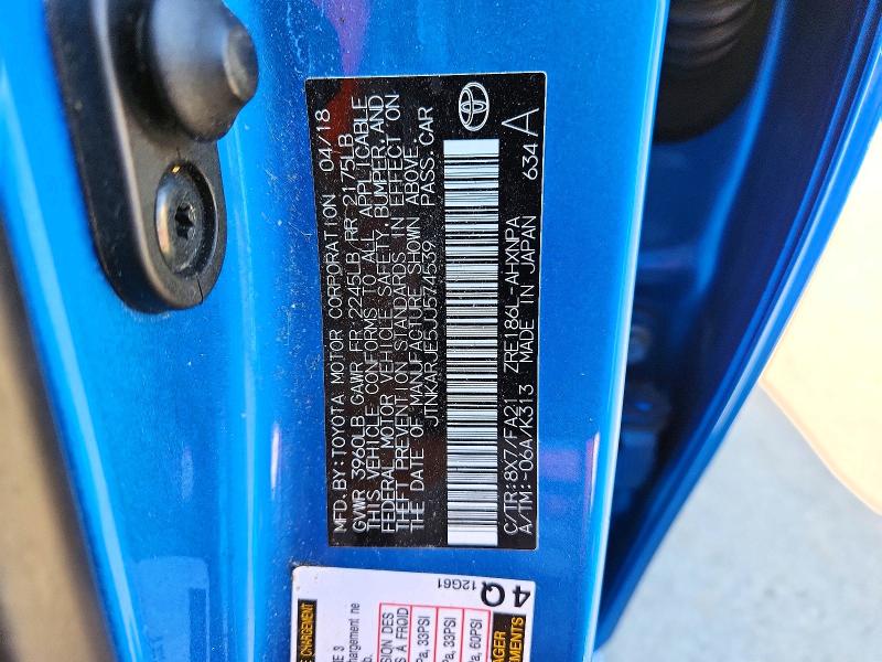 Продажа на аукционе авто 2018 Toyota Corolla Im, vin: JTNKARJE5JJ574539, номер лота: 52973886