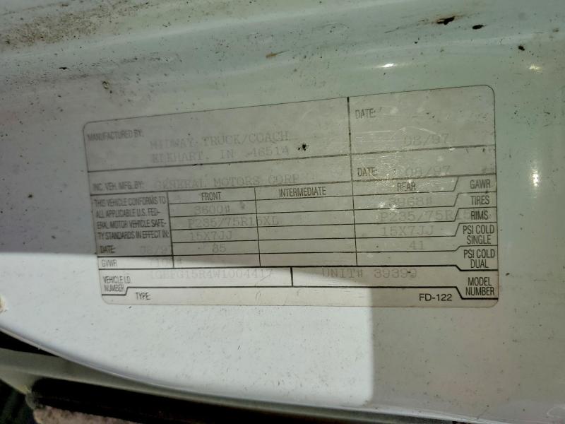 55303406 :رقم المزاد ، 1GBFG15R4W1004417 vin ، 1998 Chev Express مزاد بيع