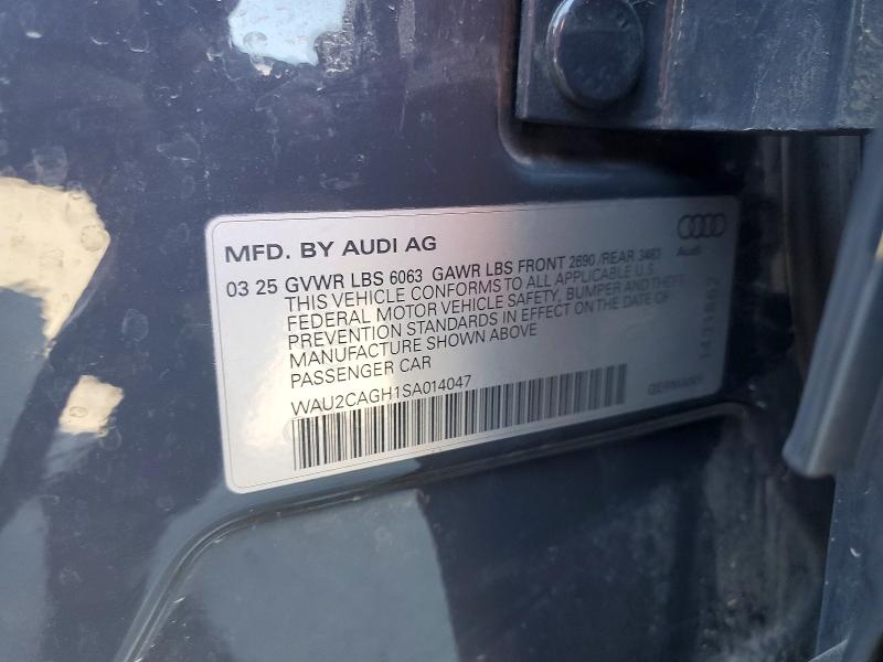 52835086 :رقم المزاد ، WAU2CAGH1SA014047 vin ، 2025 Audi A6 E-tron مزاد بيع