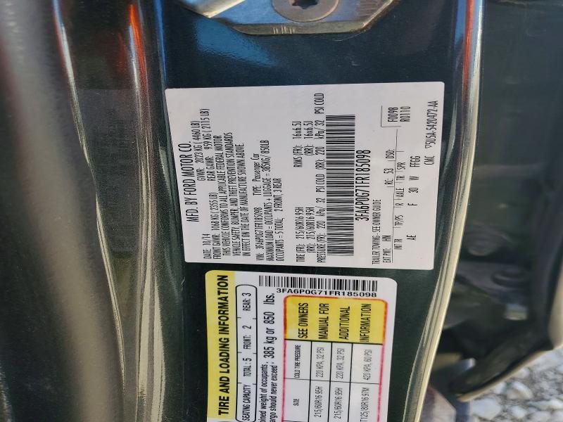 2015 Ford Fusion მანქანა იყიდება აუქციონზე, vin: 3FA6P0G71FR185098, აუქციონის ნომერი: 52847096