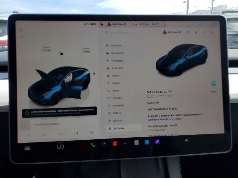 Продаж на аукціоні авто 2023 Tesla Model Y, vin: 7SAYGDEF5PF738880, номер лоту: 55177426