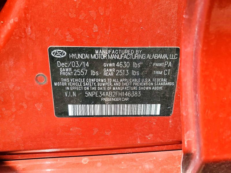 Продажа на аукционе авто 2015 Hyundai Sonata, vin: 5NPE34AB2FH146383, номер лота: 52095686