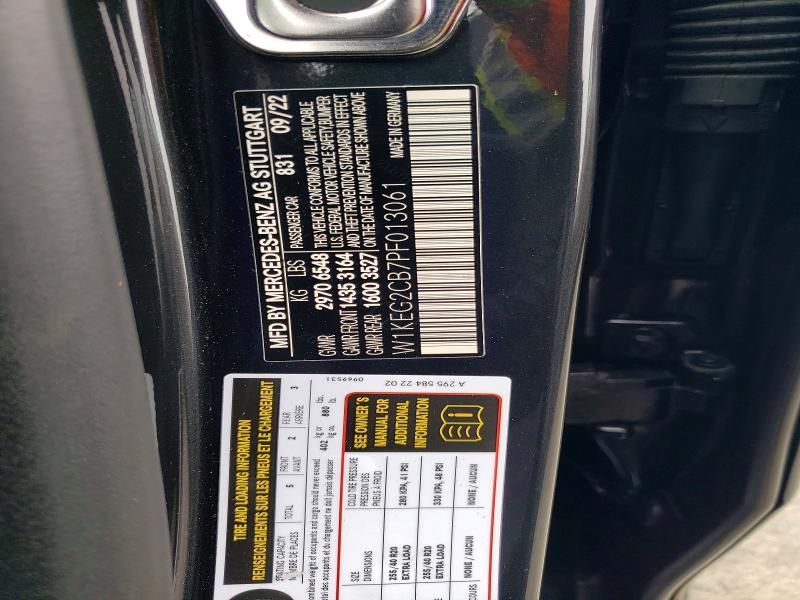 2023 Mercedes-benz Eqe Sedan მანქანა იყიდება აუქციონზე, vin: W1KEG2CB7PF013061, აუქციონის ნომერი: 53412916