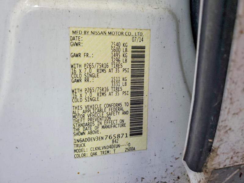 Продаж на аукціоні авто 2014 Nissan Frontier, vin: 1N6AD0EV3EN765871, номер лоту: 54661316