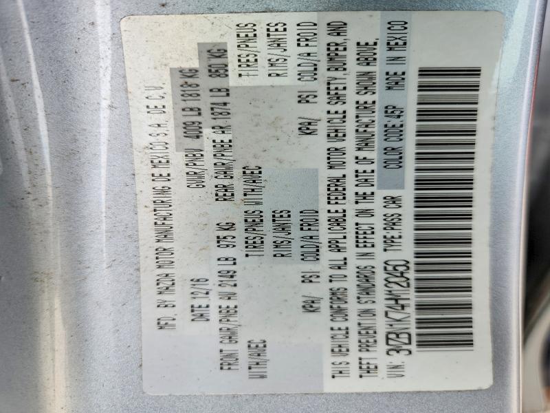 Продаж на аукціоні авто 2017 Mazda 3, vin: 3MZBN1K74HM120450, номер лоту: 53106296