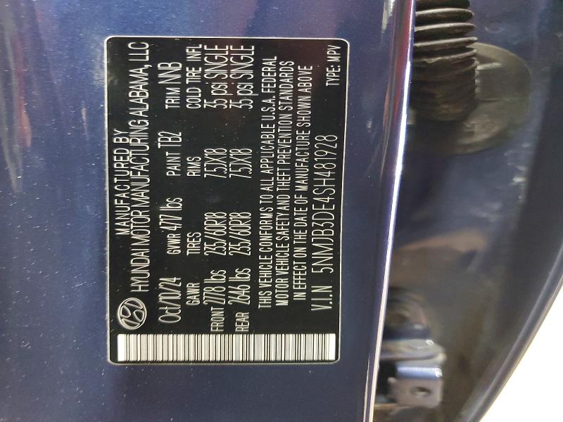 Продажа на аукционе авто 2025 Hyundai Tucson, vin: 5NMJB3DE4SH481928, номер лота: 55092966