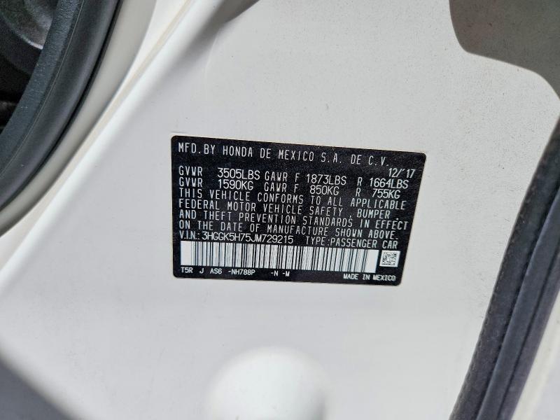 Aukcja sprzedaży 2018 Honda Fit, vin: 3HGGK5H75JM729215, numer aukcji: 53945406