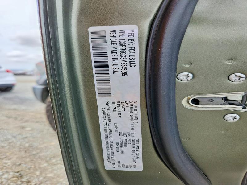 2021 Ram 1500 Classic მანქანა იყიდება აუქციონზე, vin: 1C6RR6GG3MS545095, აუქციონის ნომერი: 51891286
