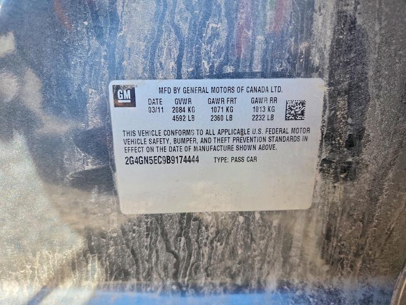 2011 Buick Regal მანქანა იყიდება აუქციონზე, vin: 2G4GN5EC9B9174444, აუქციონის ნომერი: 54316106