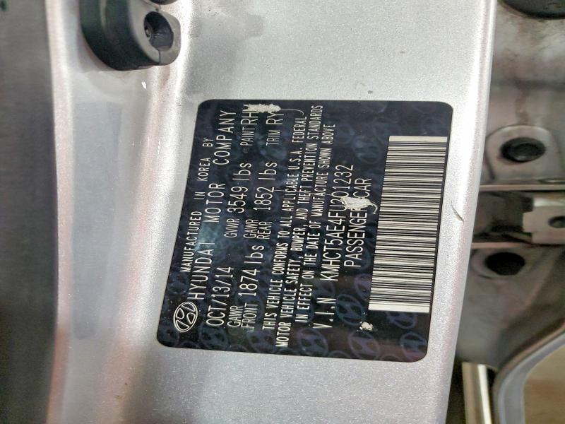 2015 Hyundai Accent მანქანა იყიდება აუქციონზე, vin: KMHCT5AE4FU201232, აუქციონის ნომერი: 53785646