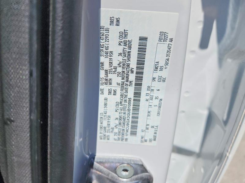 Aukcja sprzedaży 2016 Ford Escape, vin: 1FMCU9GX3GUB10595, numer aukcji: 54396246