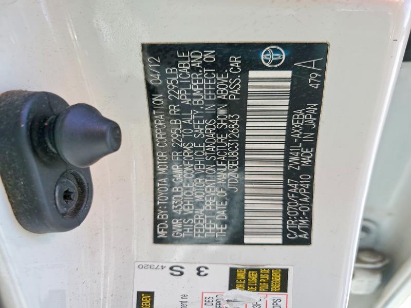 Продажа на аукционе авто 2012 Toyota Prius V, vin: JTDZN3EU8C3126843, номер лота: 53259876