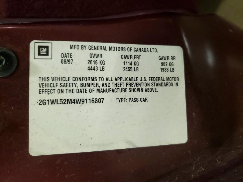 Продажа на аукционе авто 1998 Chevrolet Lumina, vin: 2G1WL52M4W9116307, номер лота: 54338046