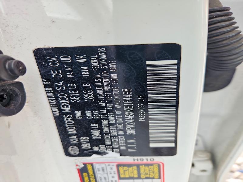 2019 Kia Rio მანქანა იყიდება აუქციონზე, vin: 3KPA24ABXKE164498, აუქციონის ნომერი: 51903706