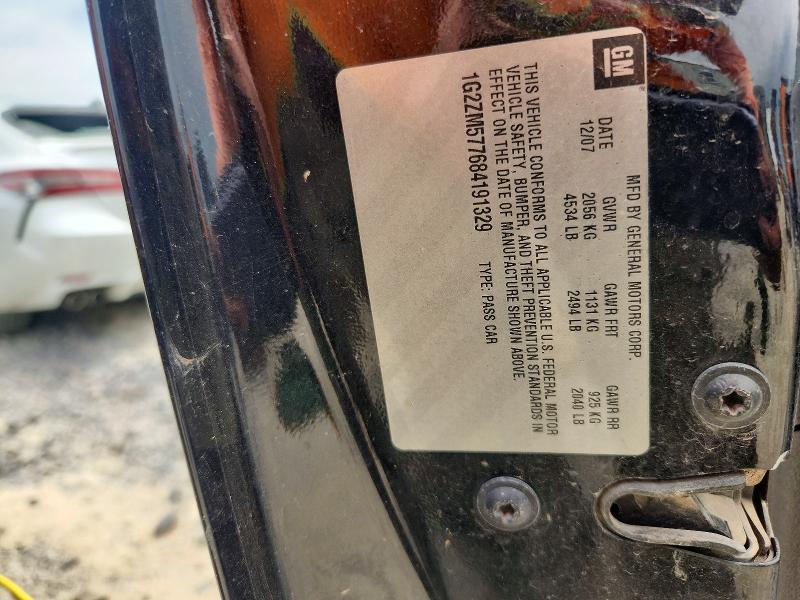 53826256 :رقم المزاد ، 1G2ZM577684191329 vin ، 2008 Pontiac G6 مزاد بيع