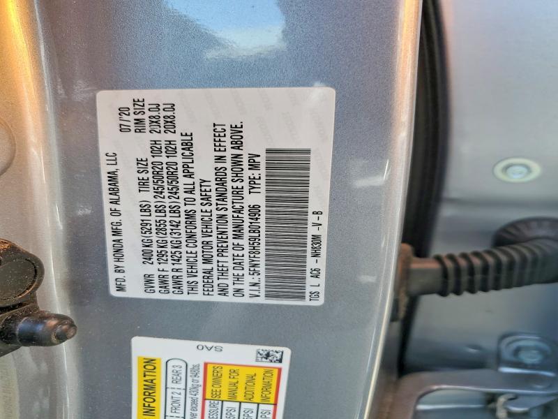 2020 Honda Passport მანქანა იყიდება აუქციონზე, vin: 5FNYF8H59LB014906, აუქციონის ნომერი: 55418886