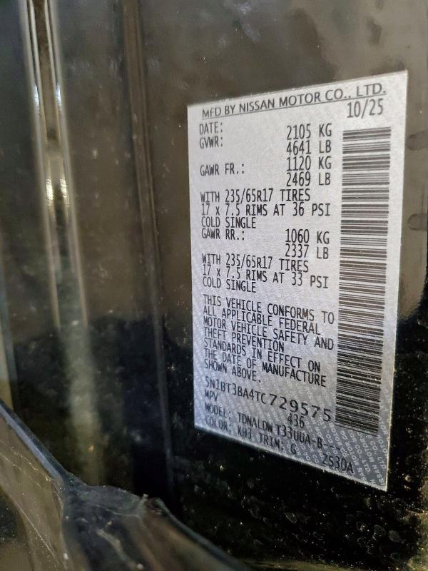 Продаж на аукціоні авто 2026 Nissan Rogue, vin: 5N1BT3BA4TC729575, номер лоту: 55233826