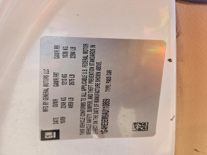 2010 Buick Lucerne მანქანა იყიდება აუქციონზე, vin: 1G4HE5EM9AU110869, აუქციონის ნომერი: 54633966