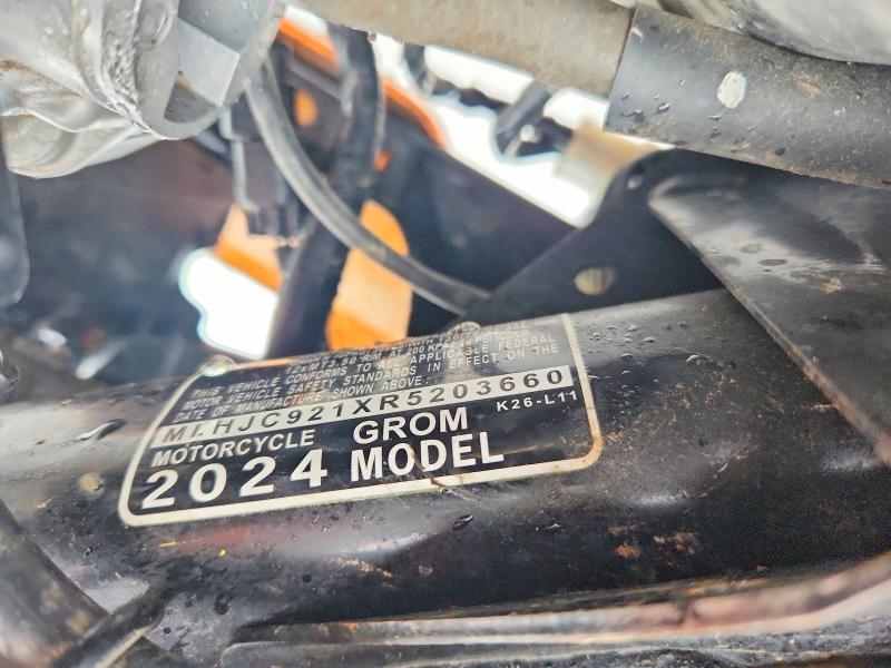 54224896 :رقم المزاد ، MLHJC921XR5203660 vin ، 2024 Honda Grom مزاد بيع