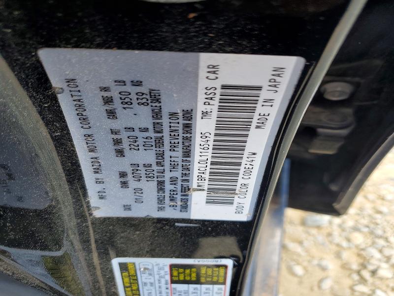Продажа на аукционе авто 2020 Mazda 3, vin: JM1BPACL0L1165495, номер лота: 54400416