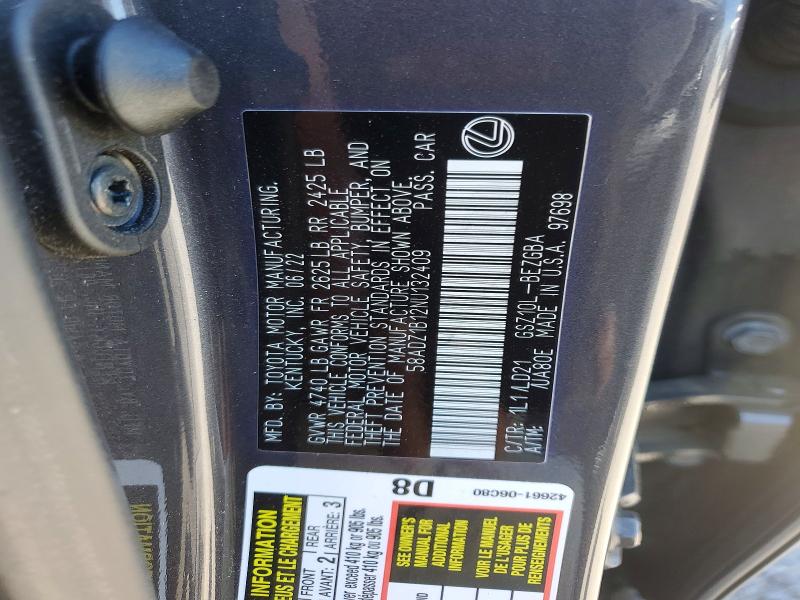 Продажа на аукционе авто 2022 Lexus Es 350, vin: 58ADZ1B12NU132409, номер лота: 53406706