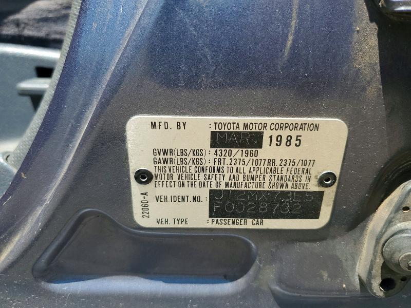 Aukcja sprzedaży 1985 Toyota Cressida, vin: JT2MX73E5F0028732, numer aukcji: 55511046