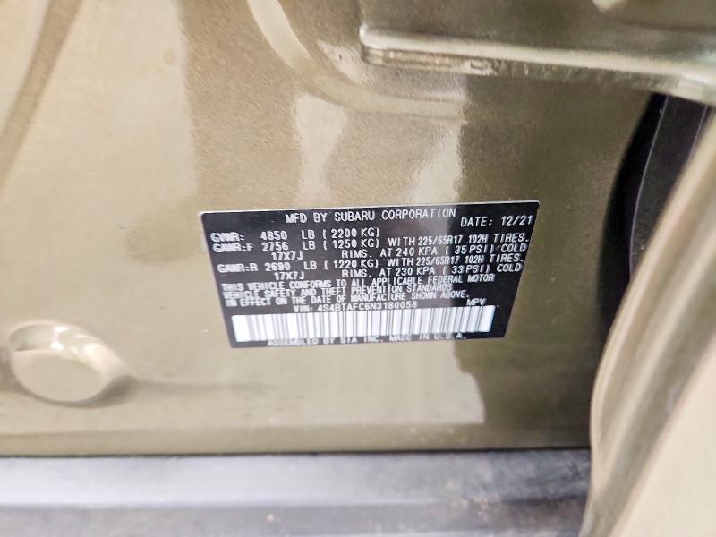 Aukcja sprzedaży 2022 Subaru Outback, vin: 4S4BTAFC6N3180058, numer aukcji: 55417456