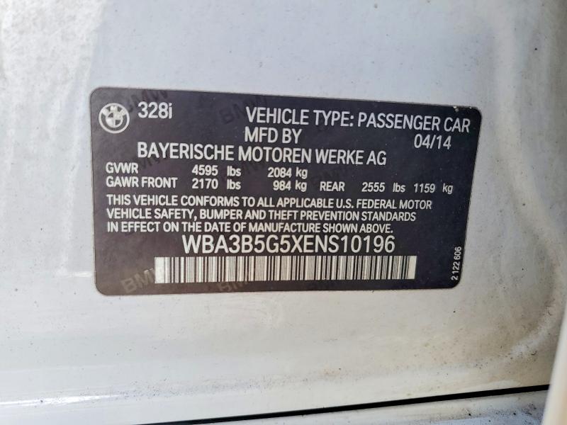Продаж на аукціоні авто 2014 Bmw 328, vin: WBA3B5G5XENS10196, номер лоту: 51560216