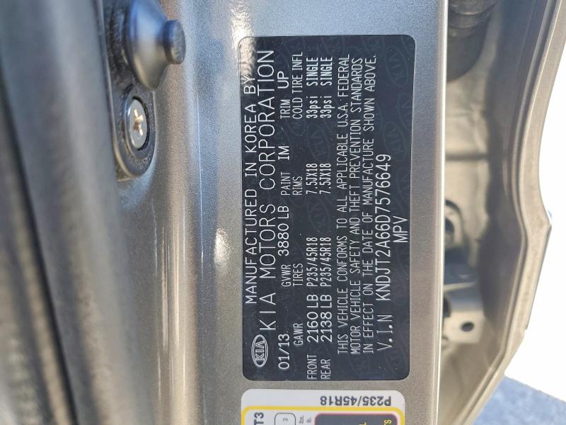 Продаж на аукціоні авто 2013 Kia Soul, vin: KNDJT2A66D7576649, номер лоту: 54287436