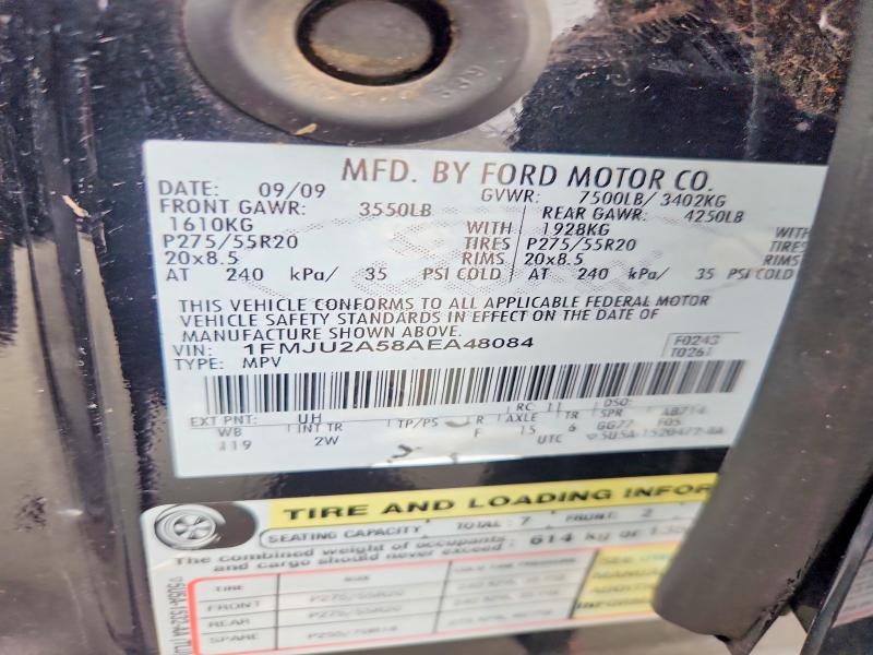 2010 Ford Expedition მანქანა იყიდება აუქციონზე, vin: 1FMJU2A58AEA48084, აუქციონის ნომერი: 52906546