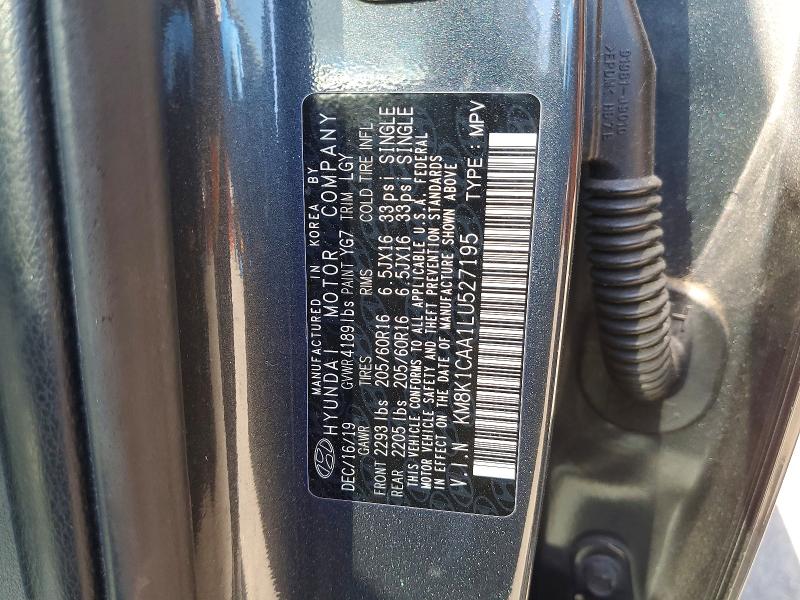 Auction sale of the 2020 Hyundai Kona, vin: KM8K1CAA1LU527195, lot number: 53295406
