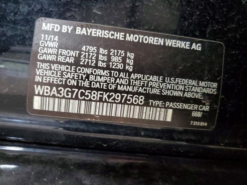 Продаж на аукціоні авто 2015 Bmw 328, vin: WBA3G7C58FK297568, номер лоту: 51856176