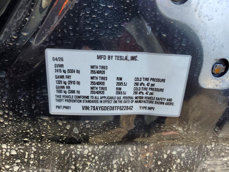 Продажа на аукционе авто 2026 Tesla Model Y, vin: 7SAYGDED8TF622842, номер лота: 55147836