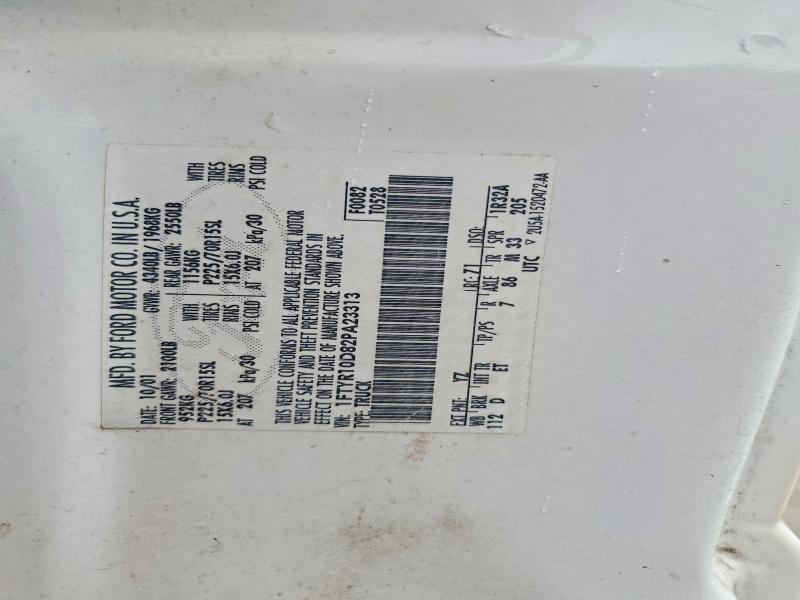 52498686 :رقم المزاد ، 1FTYR10D82PA23313 vin ، 2002 Ford Ranger مزاد بيع