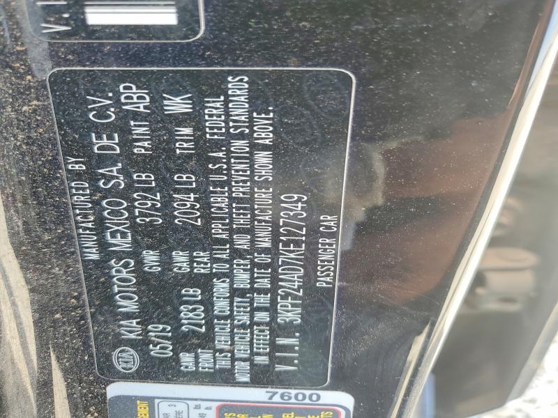 Продаж на аукціоні авто 2019 Kia Forte, vin: 3KPF24AD7KE127349, номер лоту: 55027666
