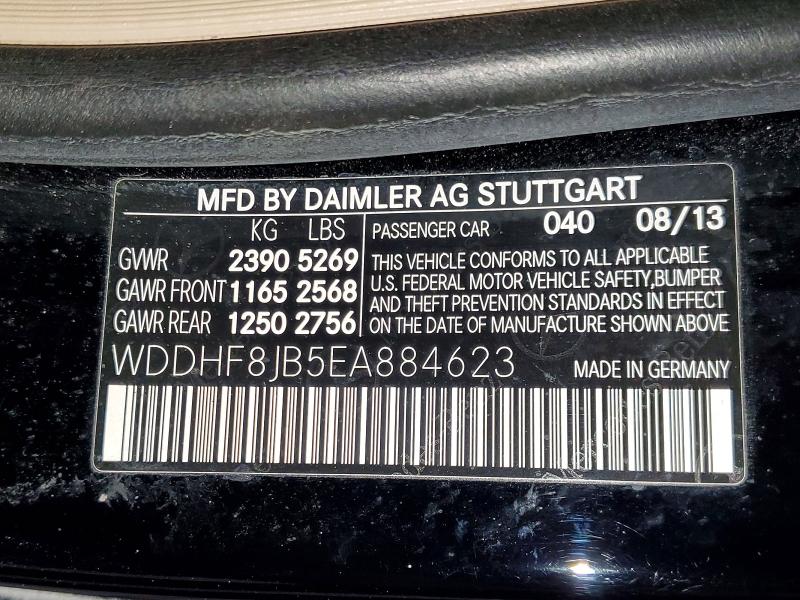 Aukcja sprzedaży 2014 Mercedes-benz E, vin: WDDHF8JB5EA884623, numer aukcji: 45828636