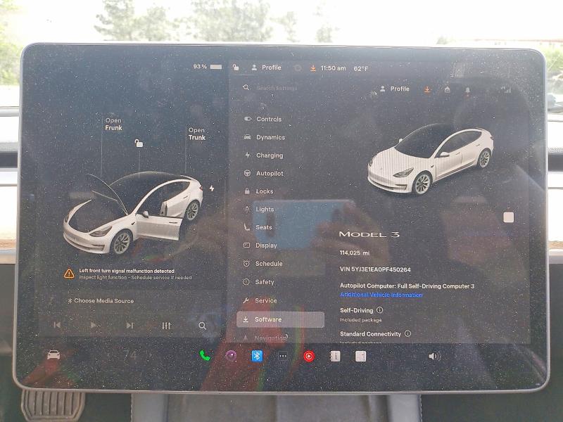 53077016 :رقم المزاد ، 5YJ3E1EA0PF450264 vin ، 2023 Tesla Model 3 مزاد بيع