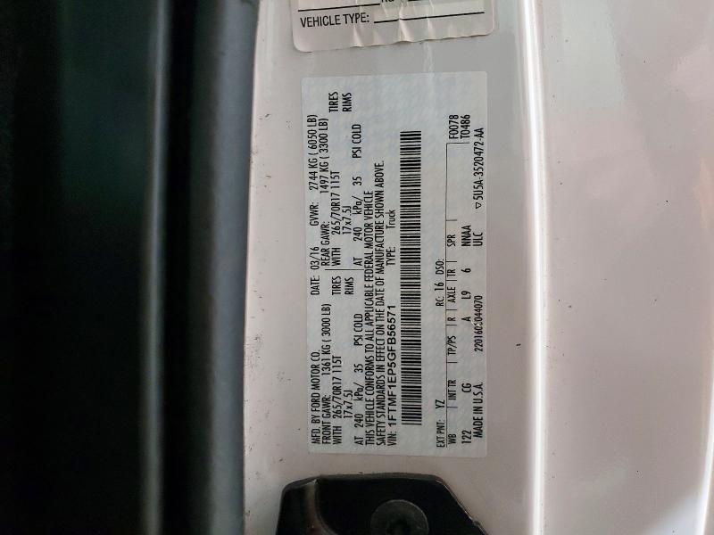 Aukcja sprzedaży 2016 Ford F150, vin: 1FTMF1EP5GFB56571, numer aukcji: 52264916