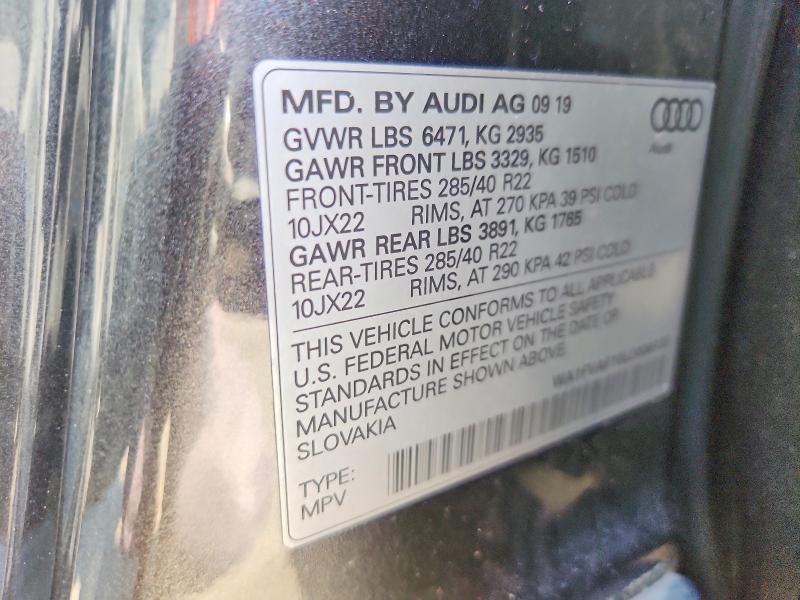 Продаж на аукціоні авто 2020 Audi Q8, vin: WA1FVAF10LD006132, номер лоту: 53212526