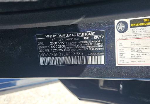 Aukcja sprzedaży 2020 Mercedes-benz Amg Gt, vin: WDD7X6BB1LA013985, numer aukcji: 54812306