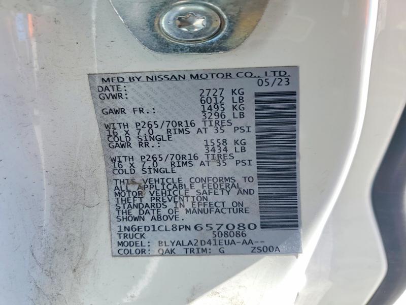 Продажа на аукционе авто 2023 Nissan Frontier, vin: 1N6ED1CL8PN657080, номер лота: 52372886